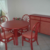 18 sejour table ronde rotin groseille veranda exodia home design rennes