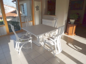 table Talia rotin extensible carre nata veranda exodia home design rennes
