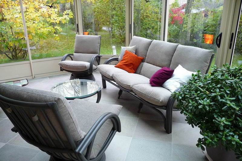canape et fauteuils rotin salon Valence titanio veranda exodia home design