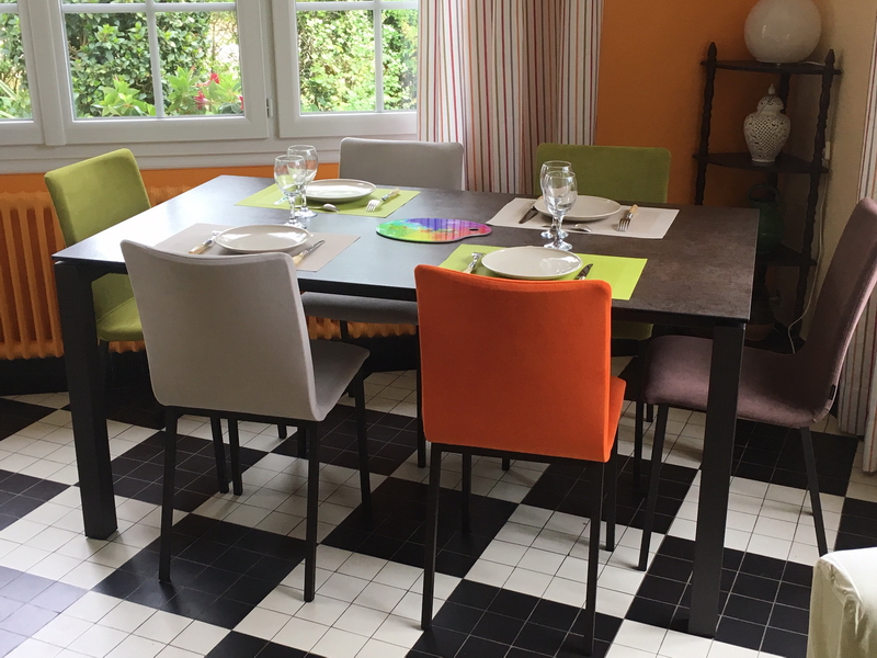 table ceramique chaises siero couleurs