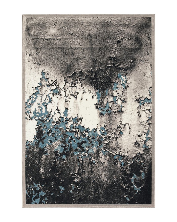 05 tapis design bleu et noir