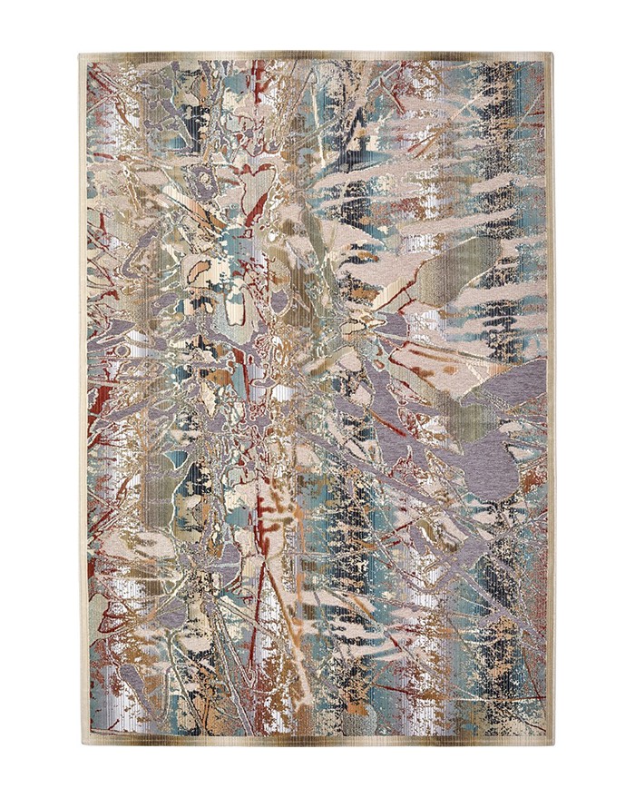 12 tapis deco design abstrait couleur