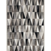 16 tapis triangles noir et blanc